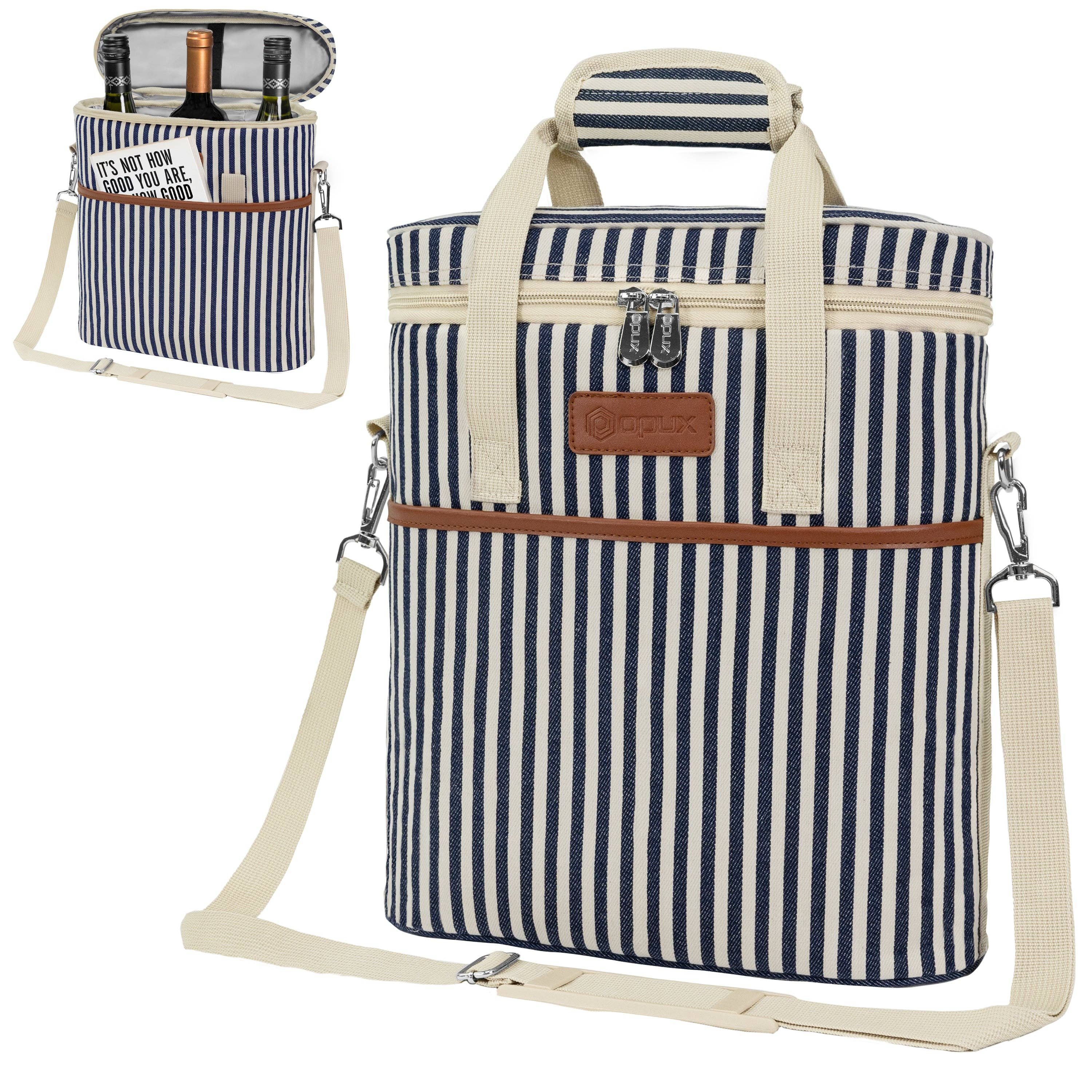 OPUX - Wholesale Wine Tote - 3 Bottle Wine Carrier Bag0