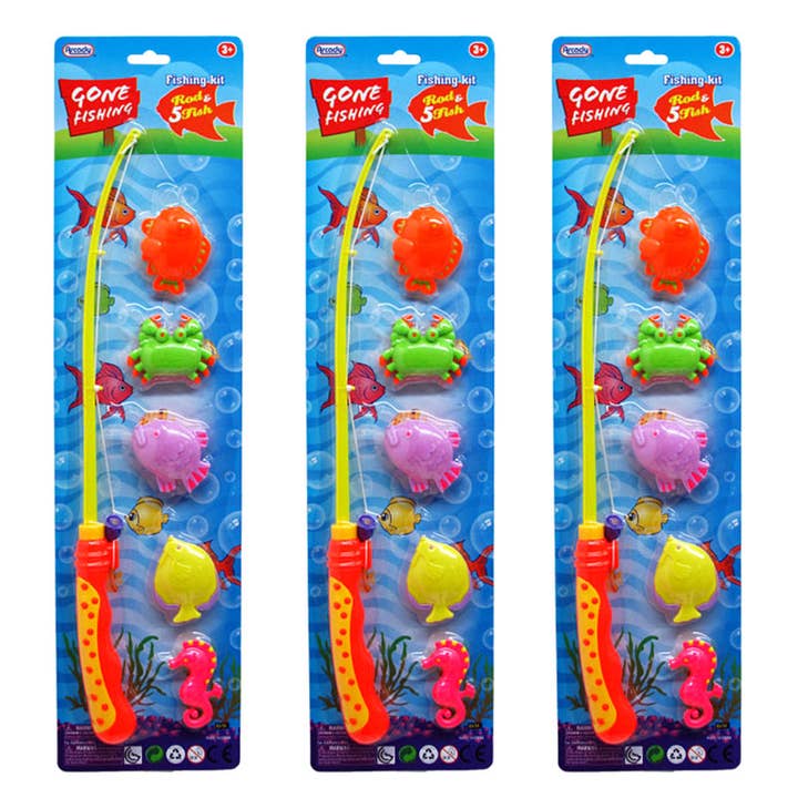 5 pc Gone Fishin Play Set 2 Assorted for wholesale by Deluxe Import Trading