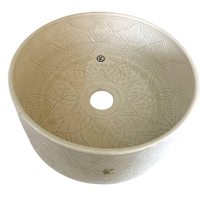 Zayti L.T.D.M - Wholesale Bathroom Accessory Set - Ivory Ceramic Basin 40x15 cm + Matching Glass4