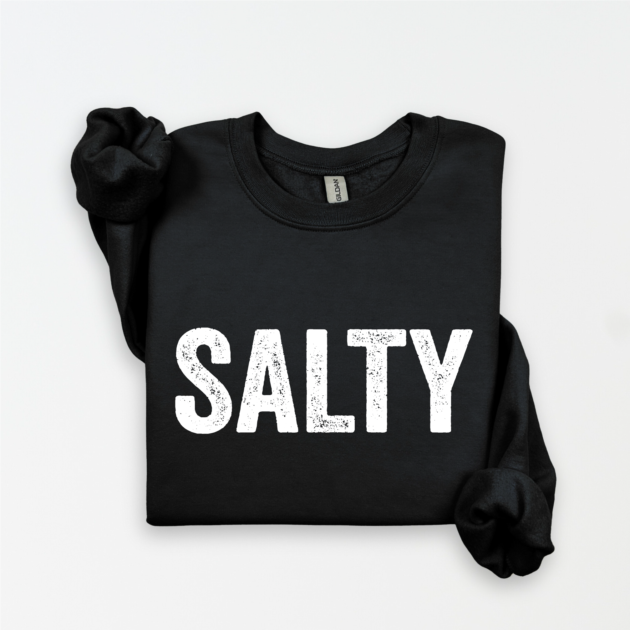 Three Girls Shop - Wholesale Graphic Sweatshirt - Women's - SALTY Fleece Graphic Sweatshirt  1