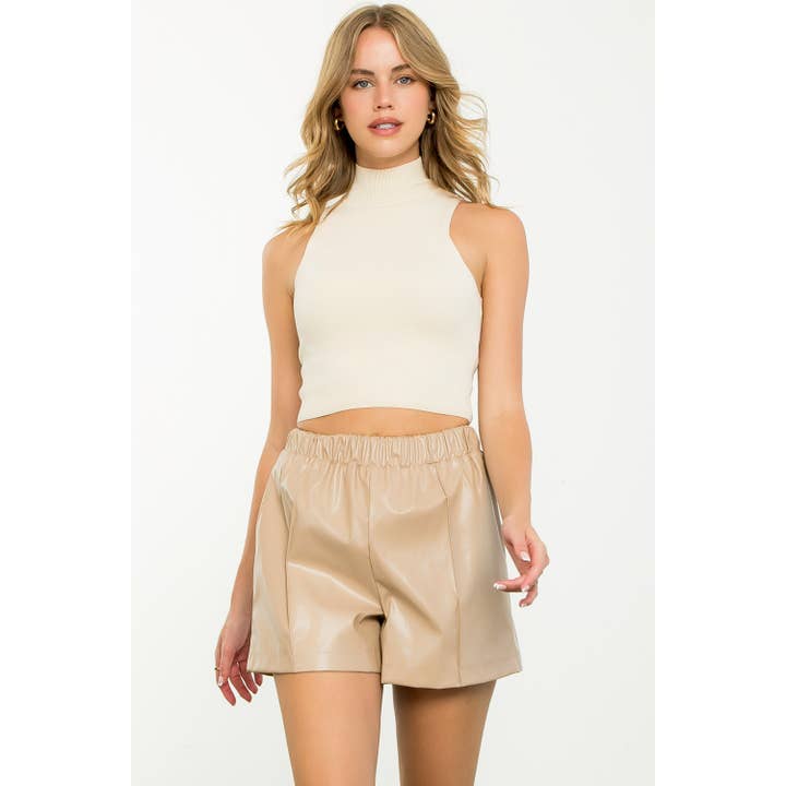 Leather Shorts for wholesale by THML