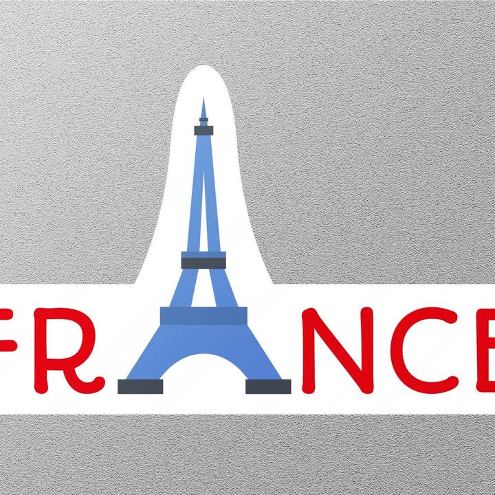 France Travel Sticker for wholesale by GraffMerch.com