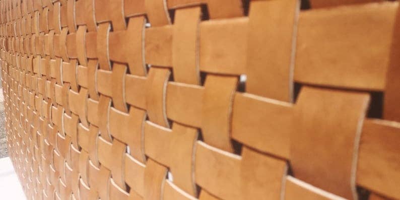 BohoVibeCraft - Vente Tête de lit - Tête de lit en cuir tressé marocain, naturellement élégante12