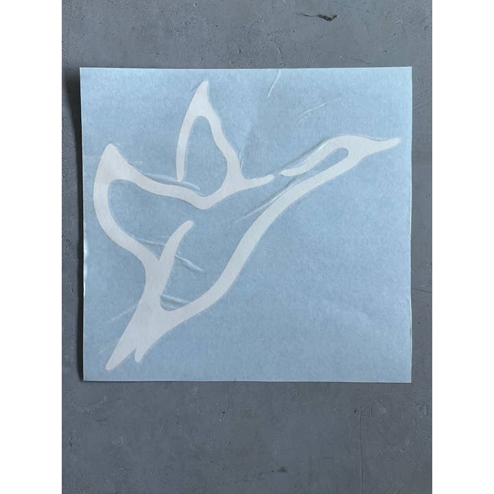9” White Icon Decal for wholesale by Combat Waterfowl