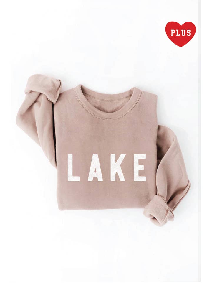 OAT COLLECTIVE - Wholesale Graphic Sweatshirt - Women's - LAKE Plus Graphic Sweatshirt