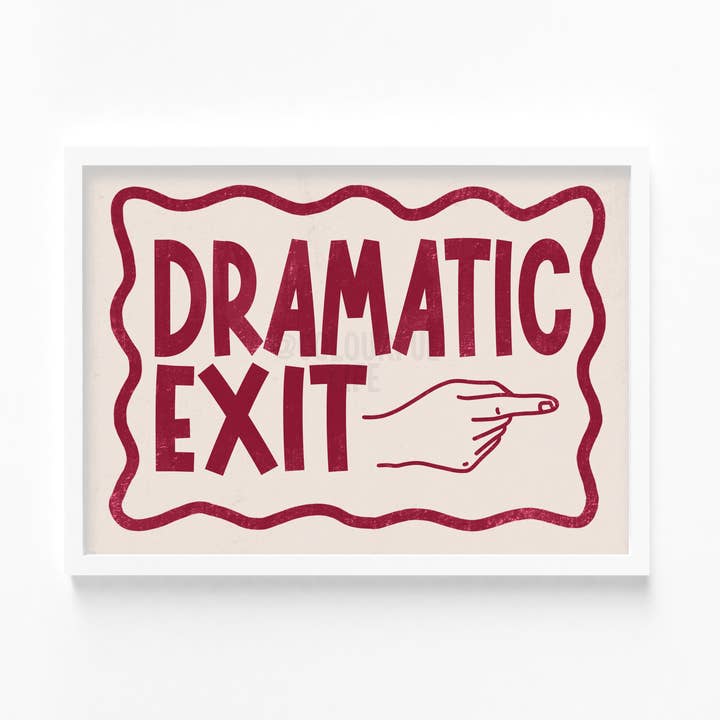 Colourful Life – wholesale Art print – Dramatic Exit Art Print0