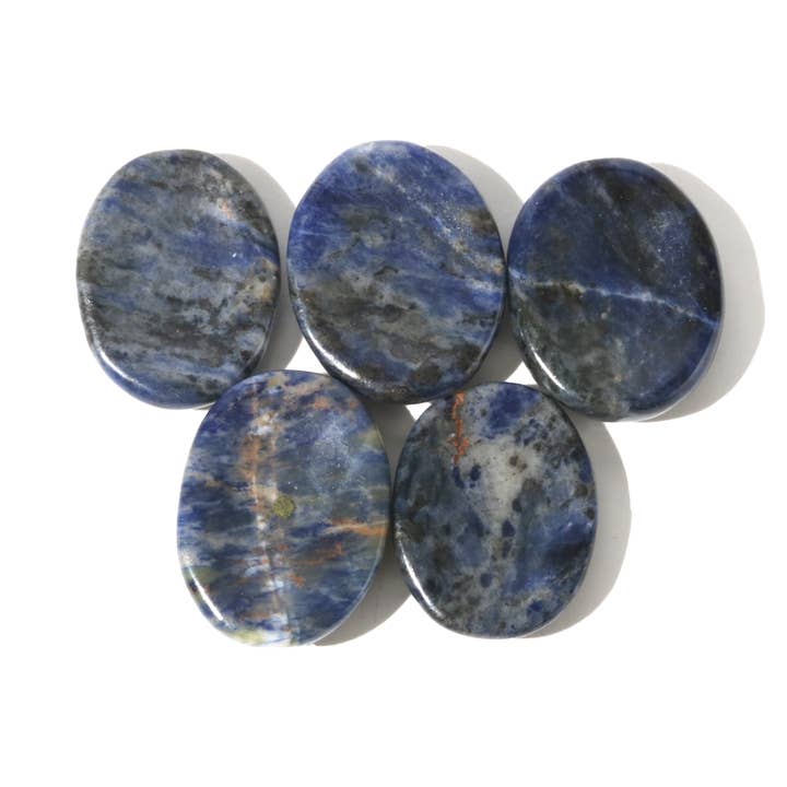 Sodalite Worry Stone - Förpackning med 5 för wholesale av Stonebridge Imports
