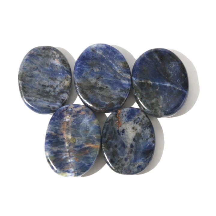 Sodalite Worry Stone - Förpackning med 5 för wholesale av Stonebridge Imports