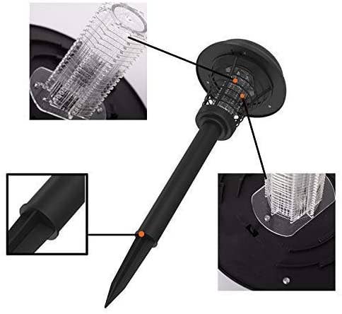 Infinite Basics - Wholesale Outdoor/Lawn Light - Solar LED Garden Light with Built-In Bug Zapper4