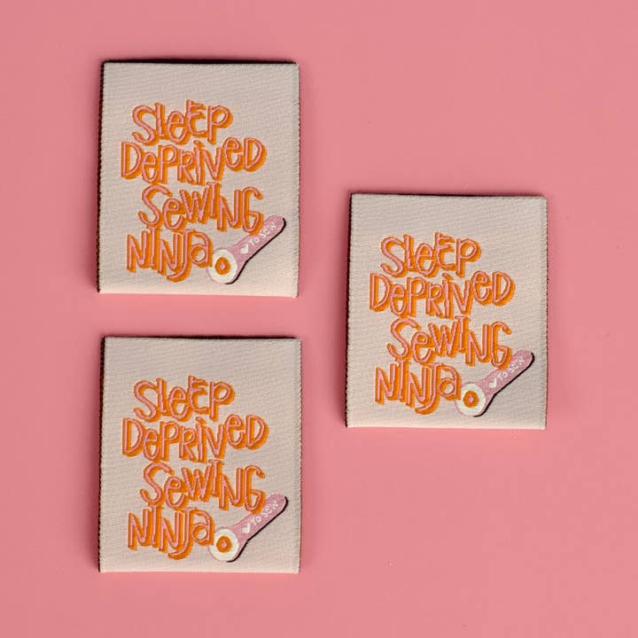 Privado de Sueño - Etiquetas Tejidas de Diseñador para venta al por mayor de Kati Cupcake