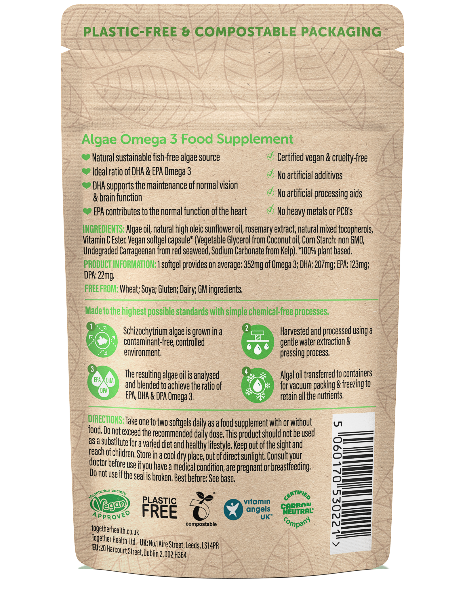 Together Health - Vendita all'ingrosso Vitamine/integratori orali - Omega 3 vegano - 30 softgel1