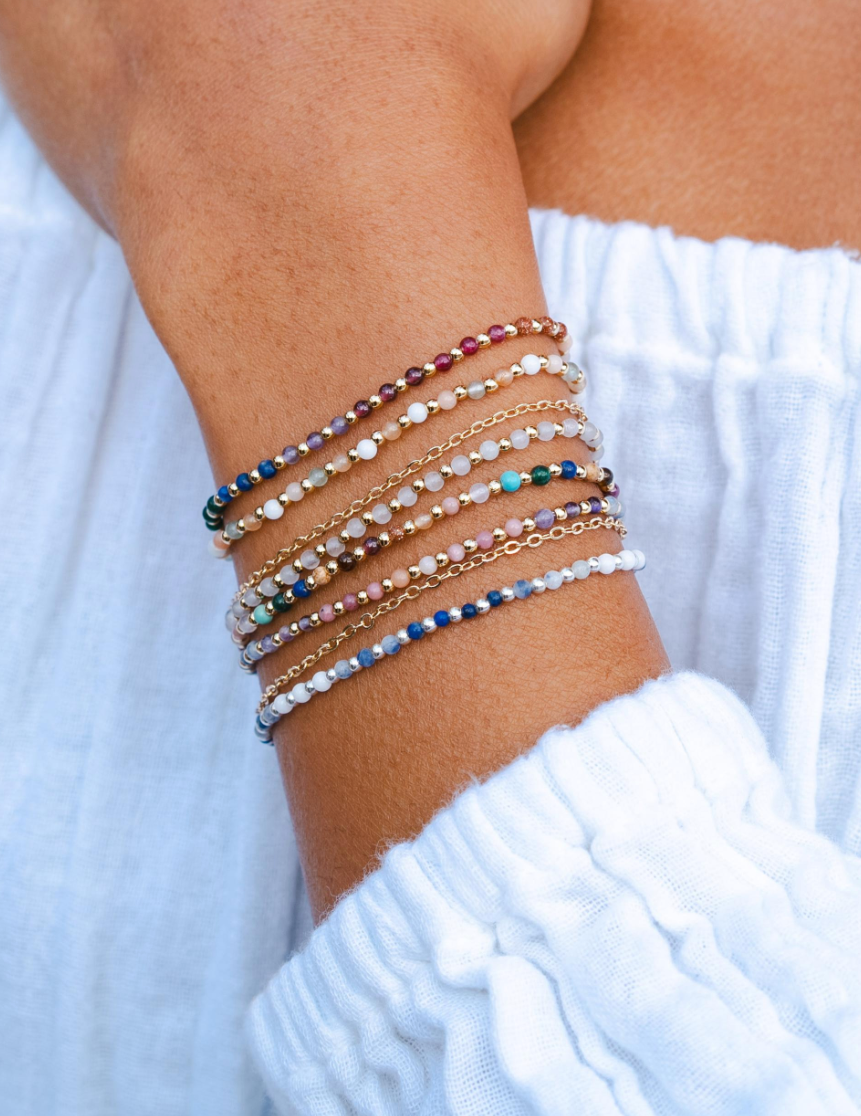 Lotus and Luna - Wholesale Jewelry Set - 2mm Healing Bracelets (10 Pack Assortment)2