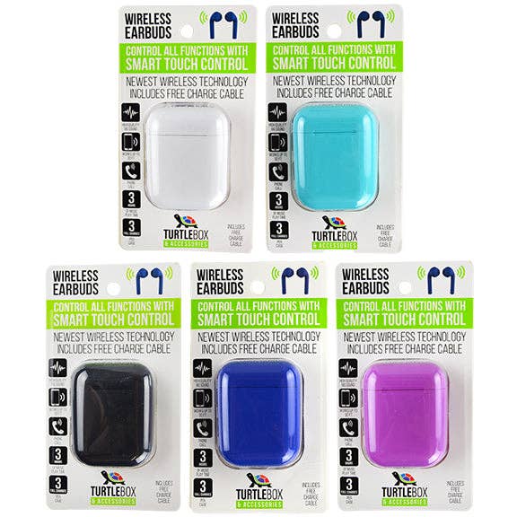 Novelty Closeout - Wholesale Headphones - Wireless Earbud with Case Assortment- 6/Case