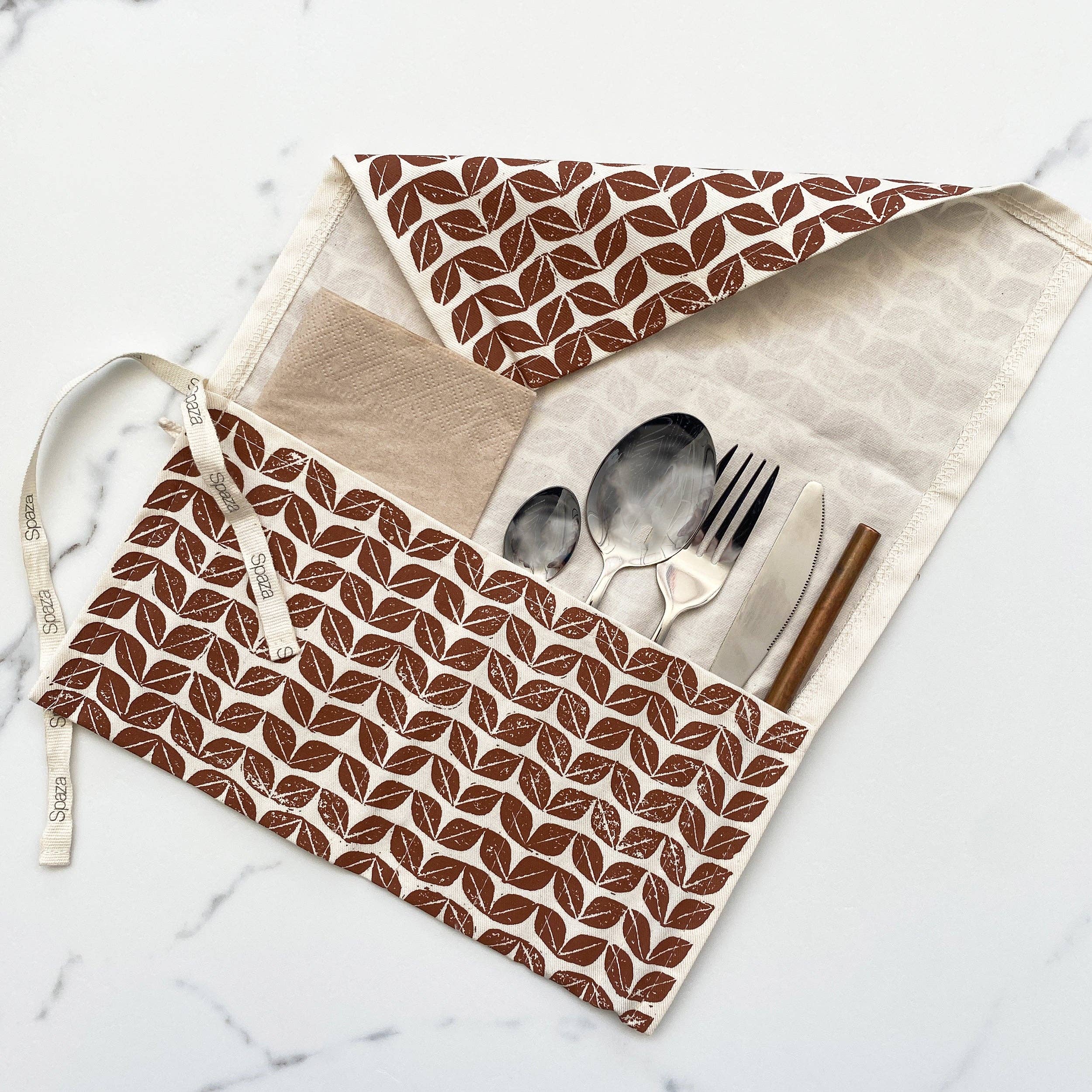 spaZa - Wholesale Lunch Bag/Box - Cutlery Roll | carry your utensils for lunch box, picnic, ro1