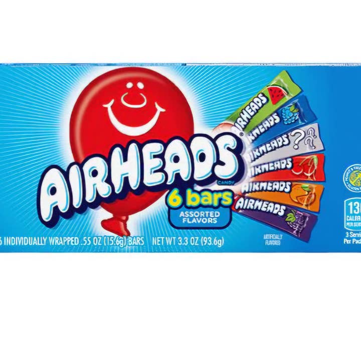 Majestic Wholesale - Wholesale Gummy - Airheads Theater Box – 3.3oz, 6 Bars per Box, 12ct Case2