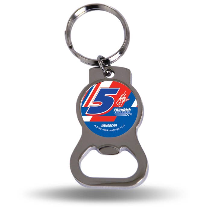 Rico Industries - Wholesale Keychain - Unisex - NASCAR Racing Kyle Larson Bottle Opener Key Chain