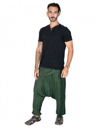 Kimago Look - Wholesale Pants - Men's - Unisex Green Thai Trousers