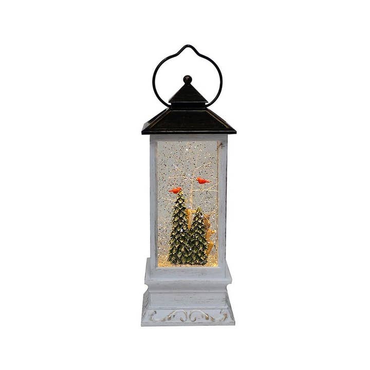 Kurt S. Adler, Inc. - Vente Décoration de Noël - 10"B/O LED CERF/ARBRE MSC LANTERNE SPINNER1