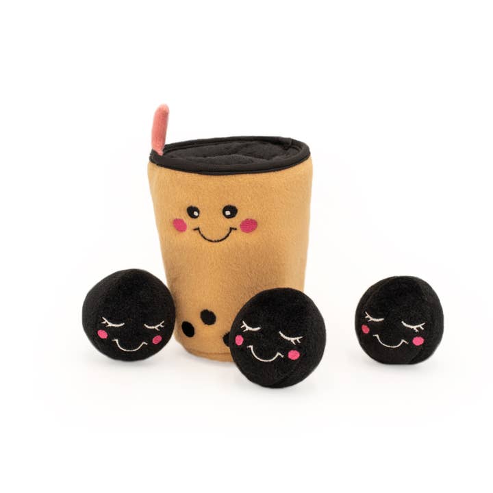ZippyPaws - Wholesale Pet Plush Toy - Dog - Zippy Burrowâ„¢ - Boba Milk Tea 24/cs - Dog Toy