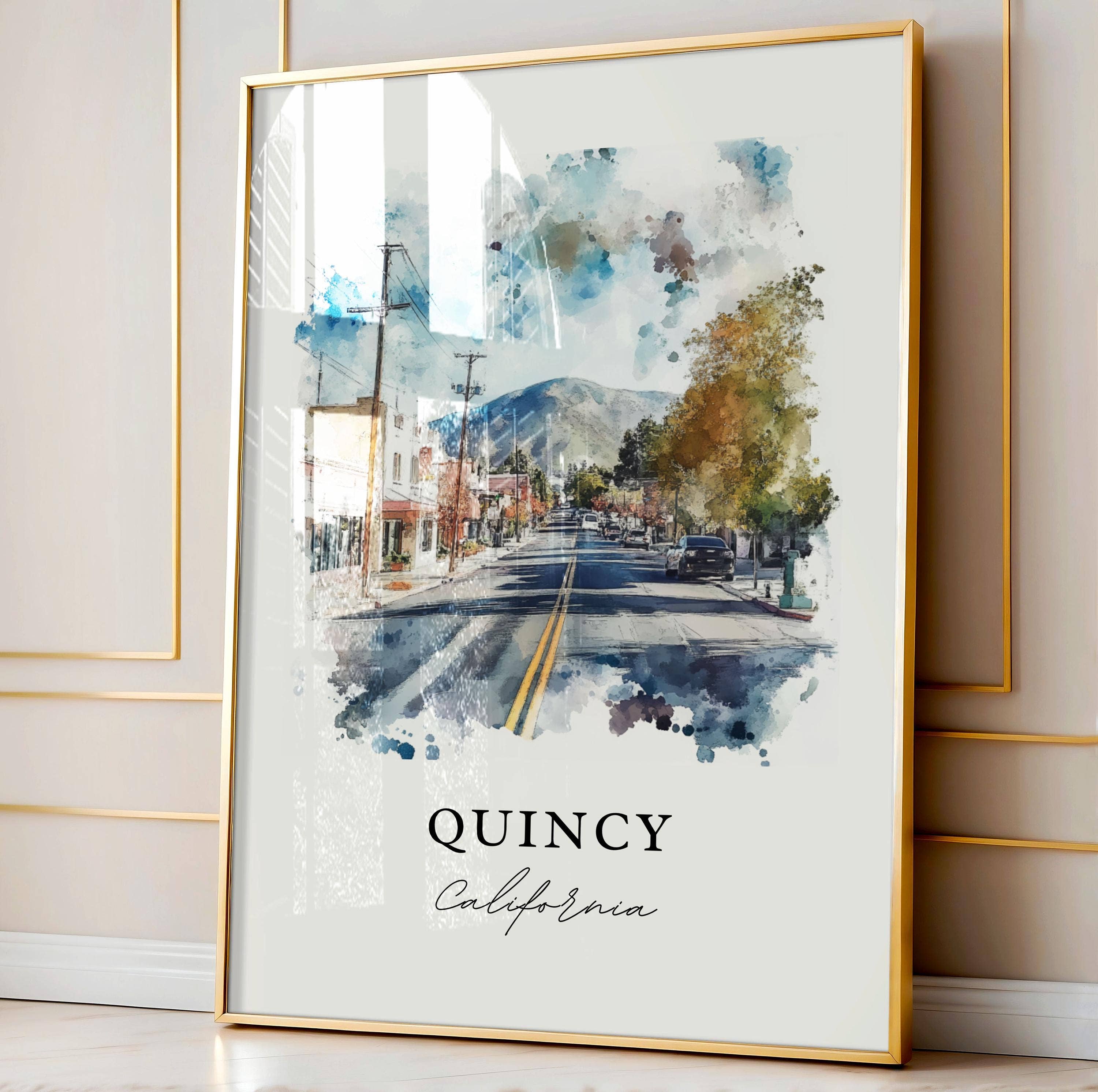 Premium Travel Art - Wholesale Art Print - Quincy CA Wall Art, Quincy California Print, Plumas County Cali Art, Quincy California Gift,3