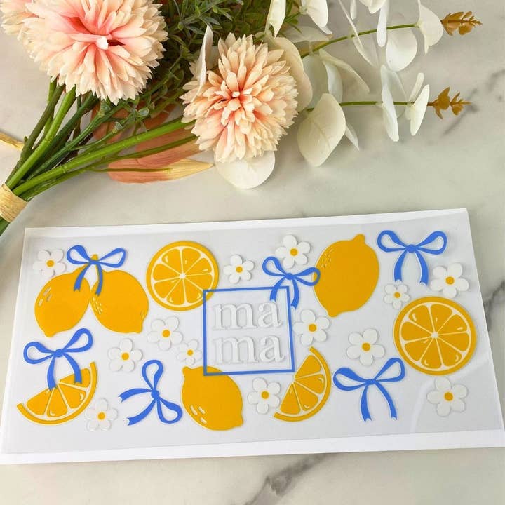Mama Lemons | 16 oz UV DTF Wrap for wholesale by HKS Custom Designs