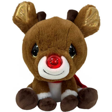 Precious Moments - Wholesale Stuffed/Plush Toy - Kids & Baby - Rudolph 9” LED Plush 6-unit Display1