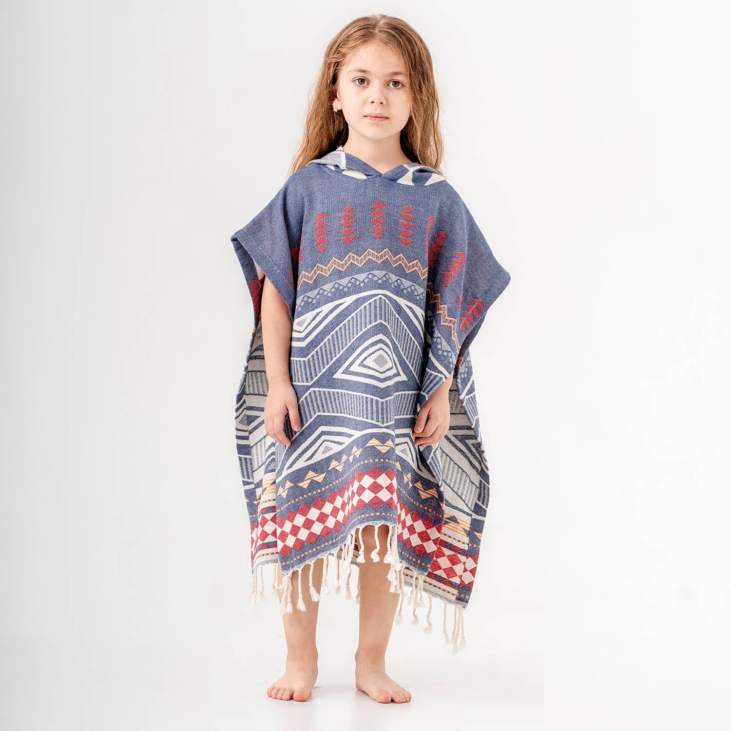 Kikoya - Vente Serviette poncho - Enfant et bébé - Poncho à capuche pour enfants, serviette de plage et de bain pour changer après la natation ou le surf5