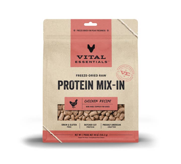 Pet Palette Distribution - Wholesale Pet Food - Dog - Vital Essentials FD Raw Chicken Protein Mix-In Topper 18 oz