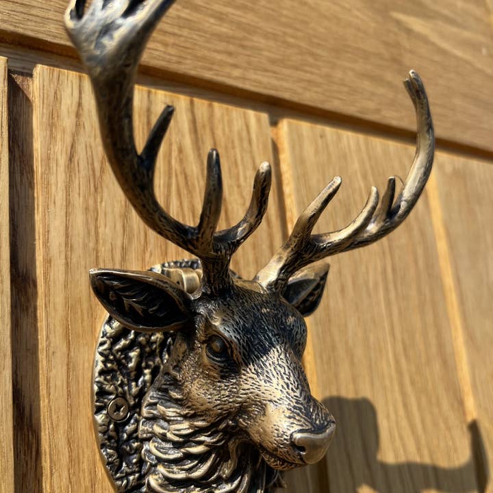 Brass bee - Wholesale Knob/pull - Stag Door Knocker - Heritage Finish6