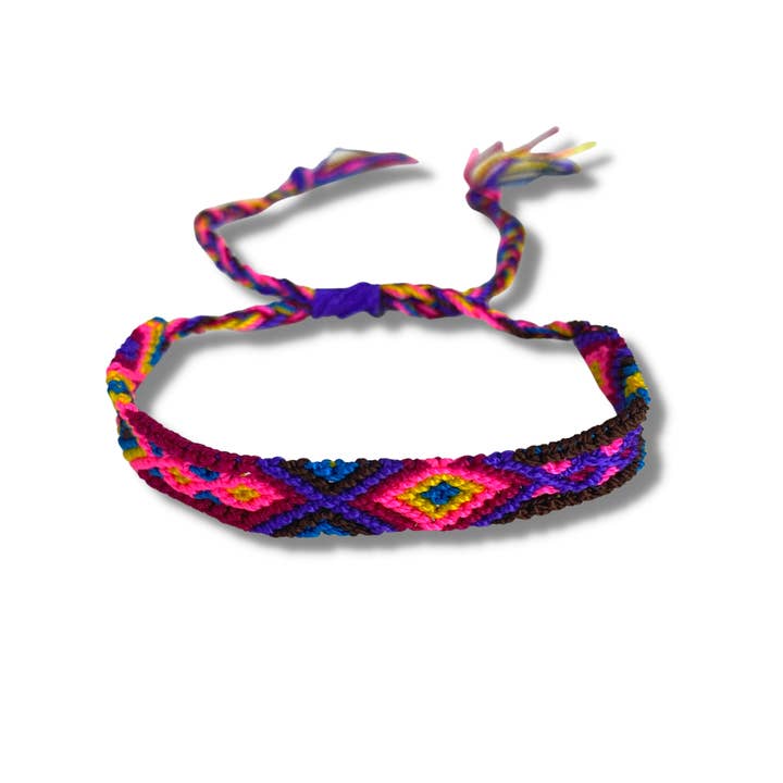 Lumily - Wholesale Woven/braided bracelet - Friendship Woven Slide Knot String Bracelet - Choose Color10