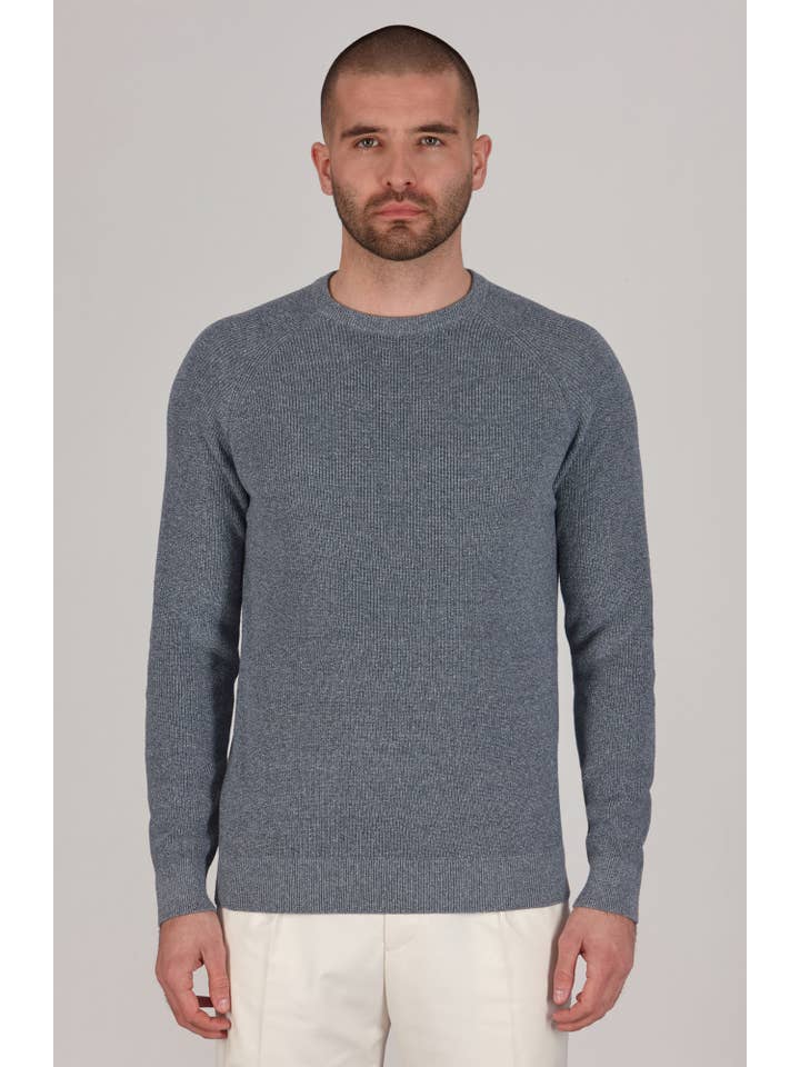 Paul James Knitwear - Wholesale Knitted jumper – Men′s - Mens Lightweight Cotton Fisherman Rib Jumper5