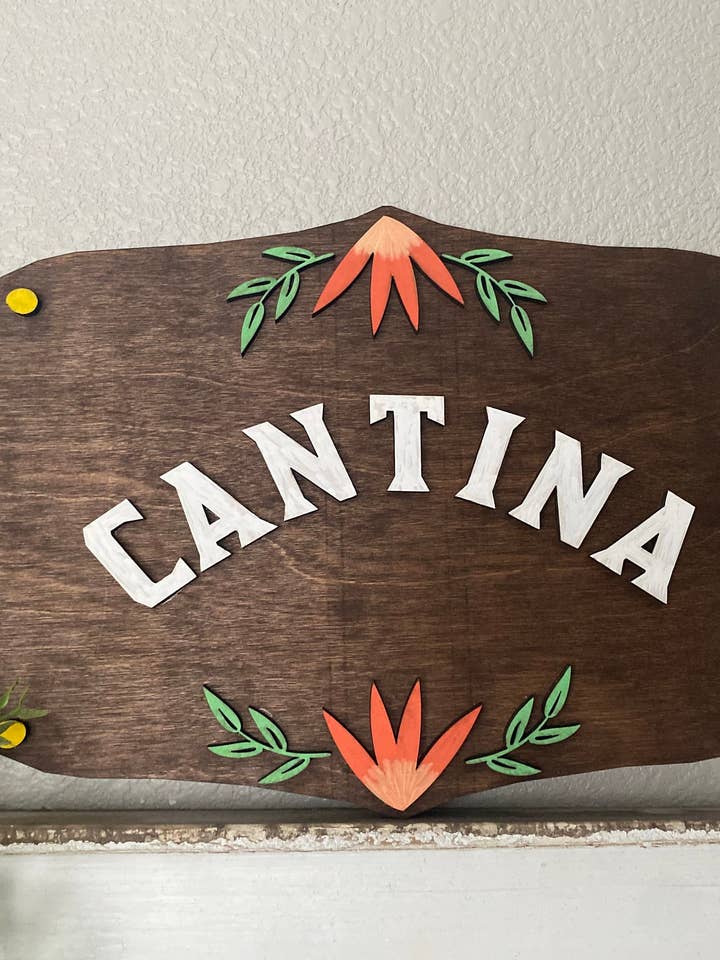 Cantina Bar Sign for wholesale by Estrellita Designs