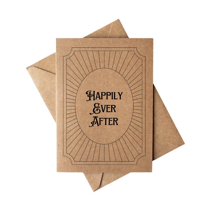 Biglietto di Congratulazioni per Matrimonio in Stile Art Déco Minimalista per la vendita all'ingrosso da parte di Cryptic Paper Co.