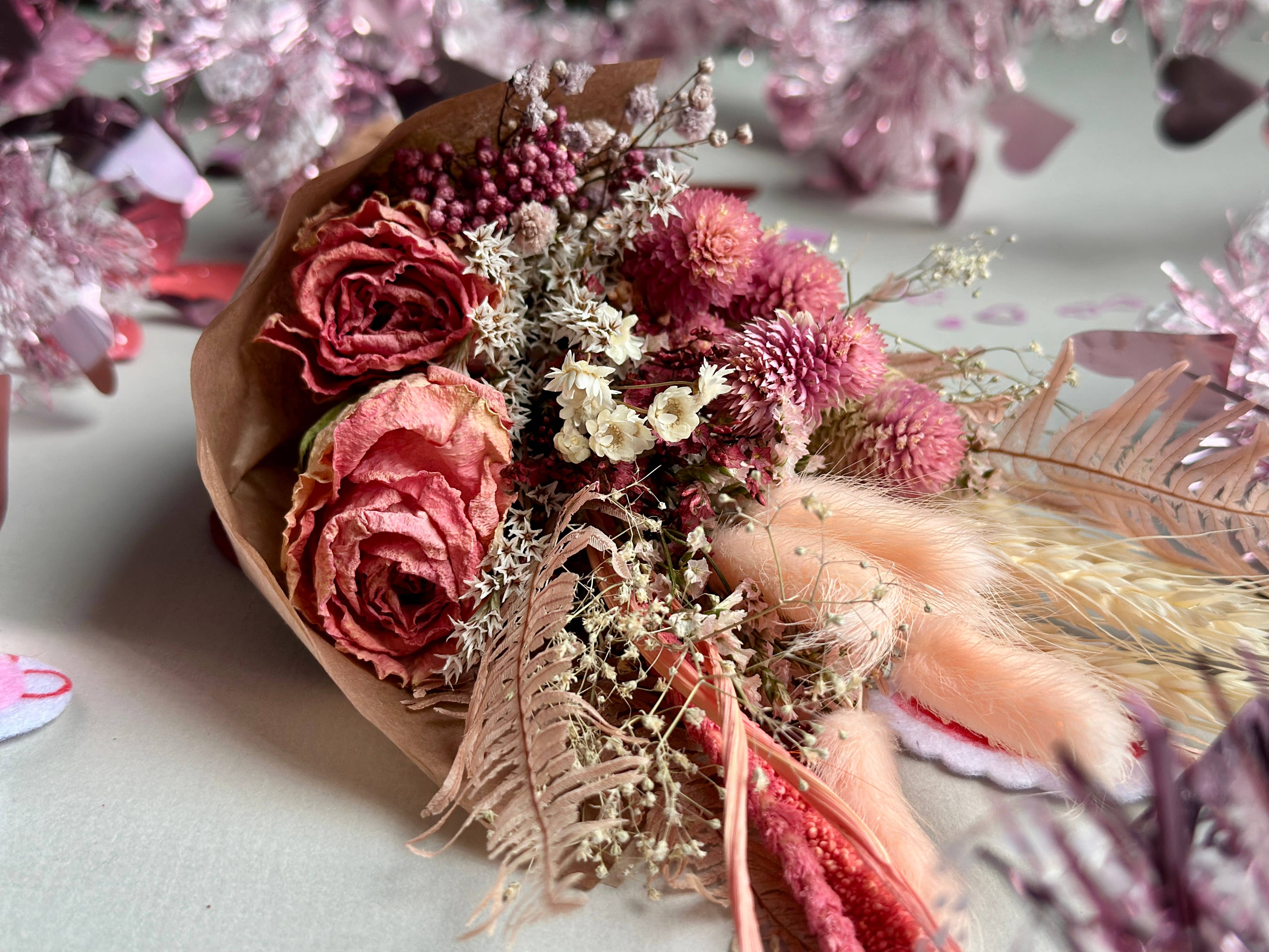 The Gardeners Wife - Wholesale Dried/Pressed Flowers - Be Mine Bouquets - la Vie en Rose!5