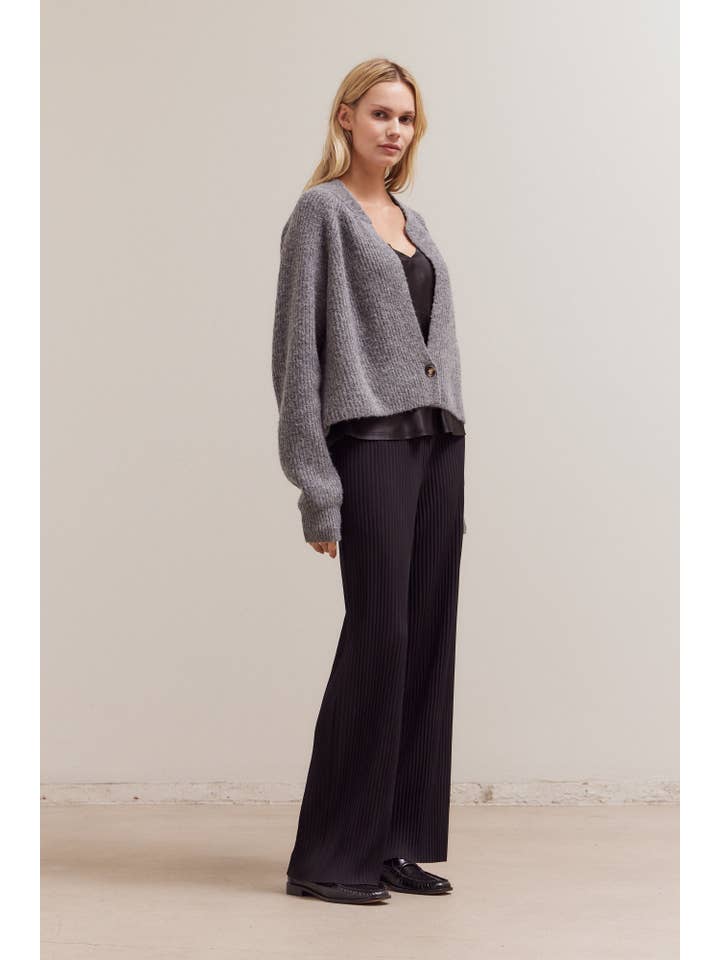 Grade & Gather – Cardigan - Mulher por atacado – 80440 - CARDIGÃ COM UM BOTÃO3