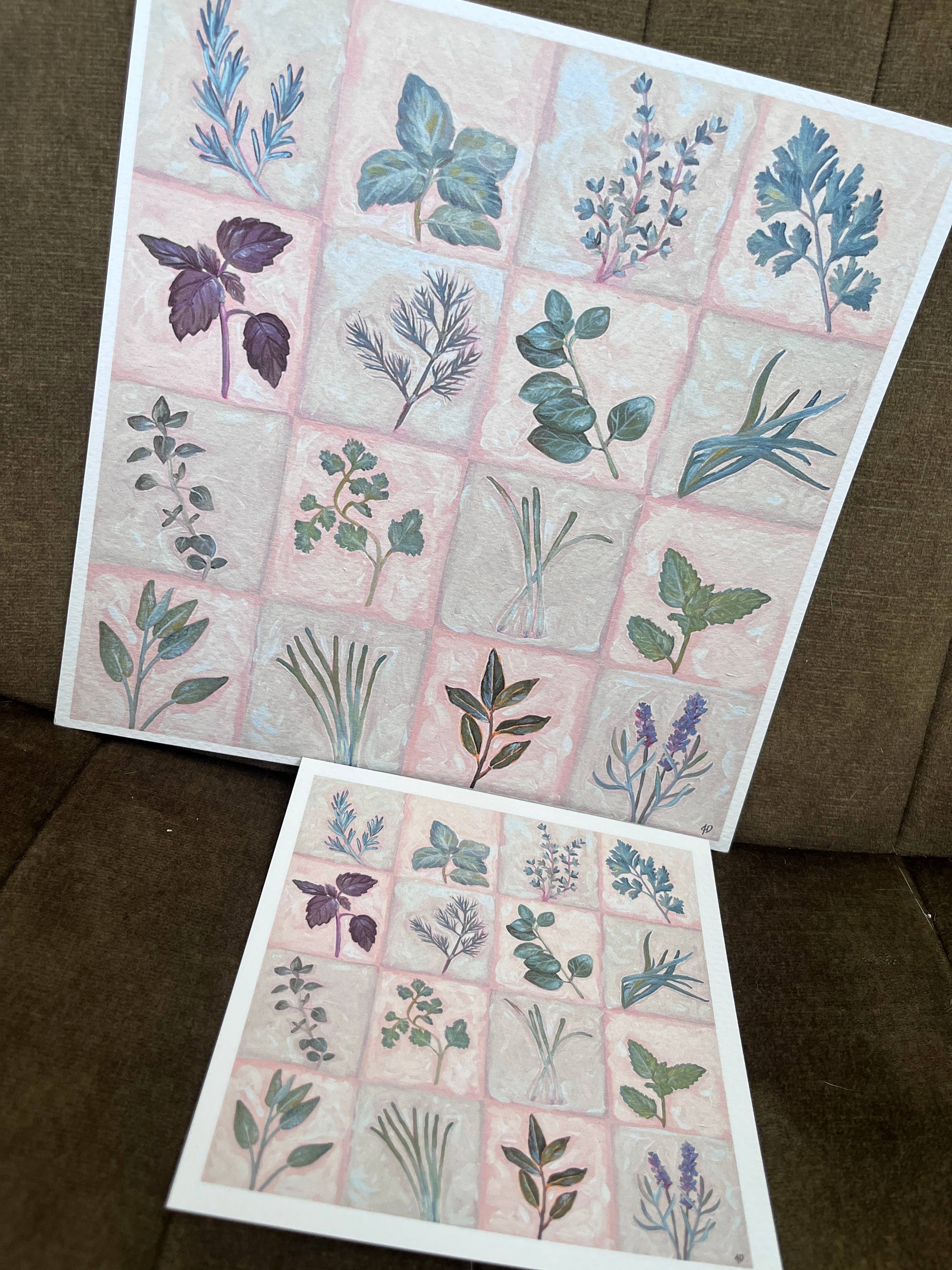 Jessi's Messes - Wholesale Art Print - Kitchen Wall art - Herbs art print6