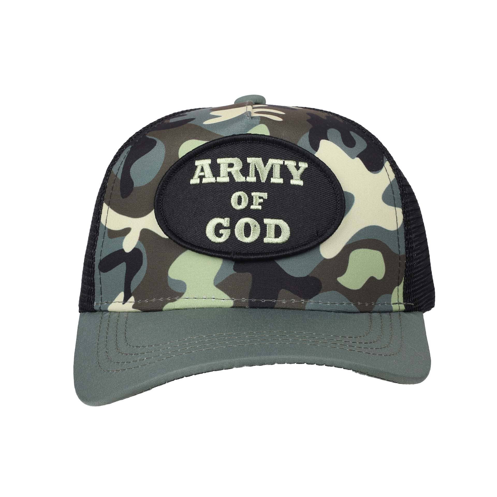 Swanson Christian Products - Wholesale Baseball Cap - Kids - Cap Army Of God Camo Kids4