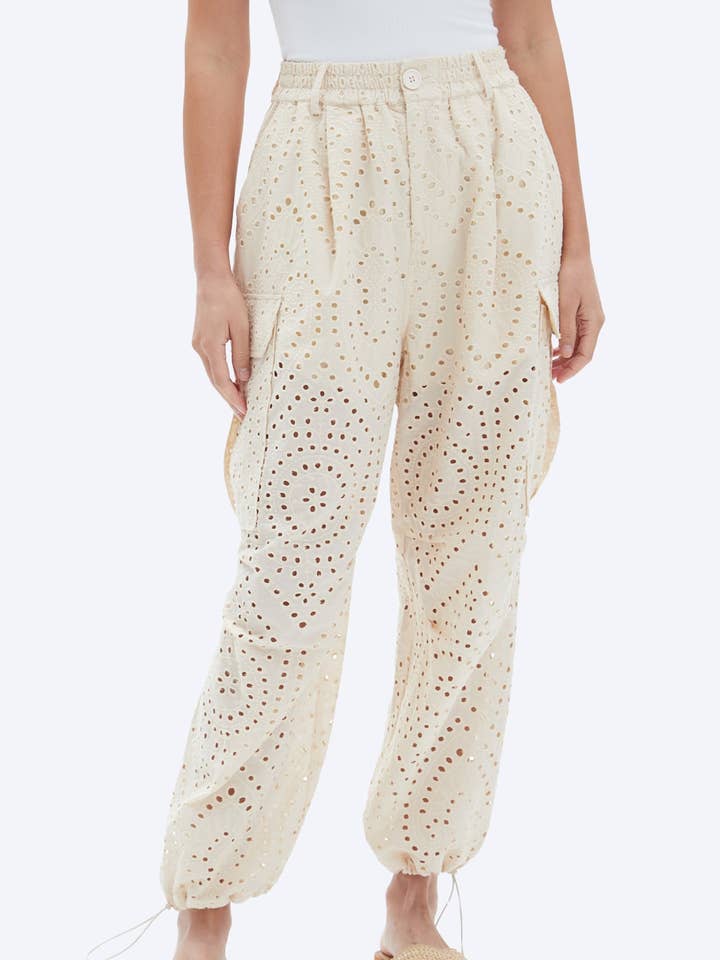 SIA - Loose Eyelet Cargo Pants for wholesale by CHRLDR
