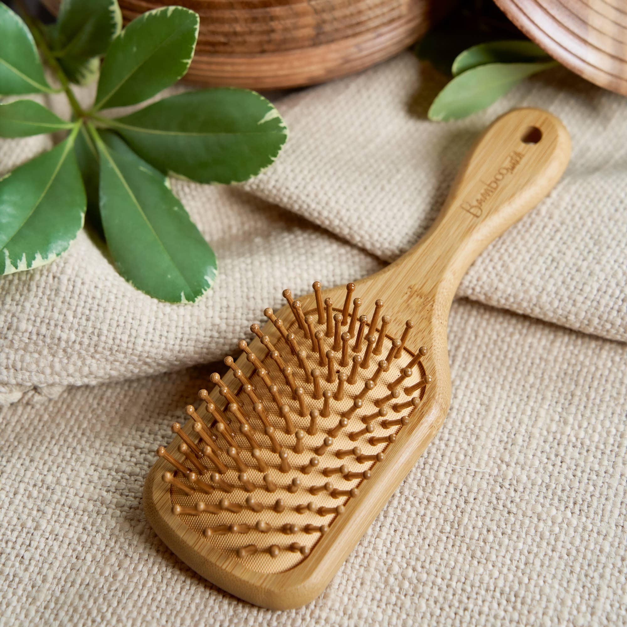 Bamboo Switch - Wholesale Hair Brush/Comb - Kids & Baby - Bamboo Paddle Hairbrush | Small Paddle | Stocking Stuffer4