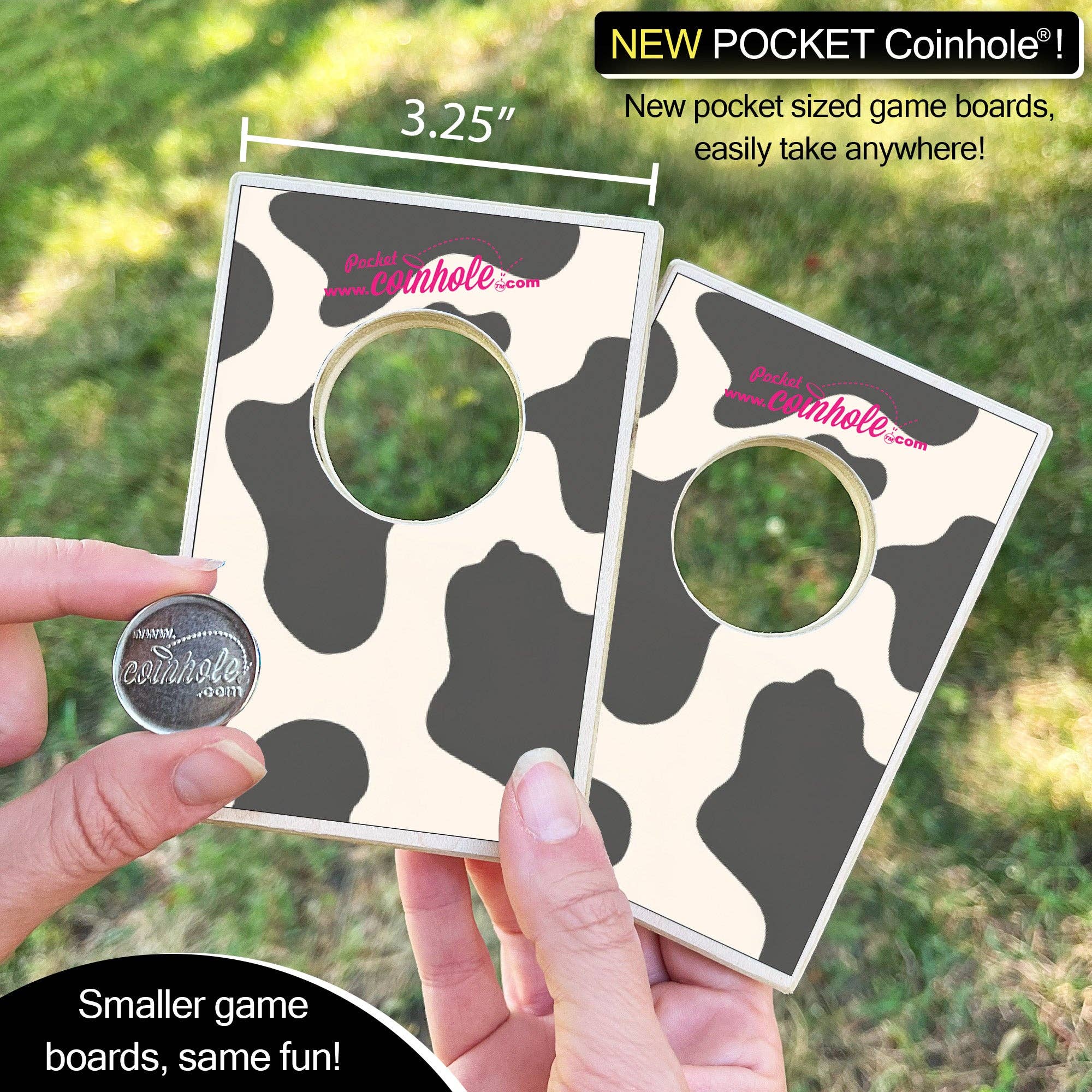 Coinhole - Wholesale Board Game - Cow Spots POCKET Coinhole®2
