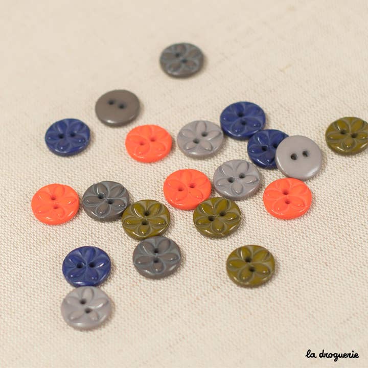 Botón El poder de las flores 15 mm para venta al por mayor de LA DROGUERIE