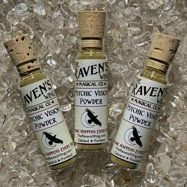 Psychic Vision Powder for wholesale by The Raven's Wing Magical Co-op