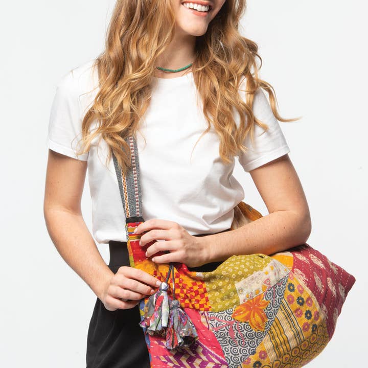 Sevya Handmade – Sacola - Mulher por atacado – Bolsas Hobo Kantha3