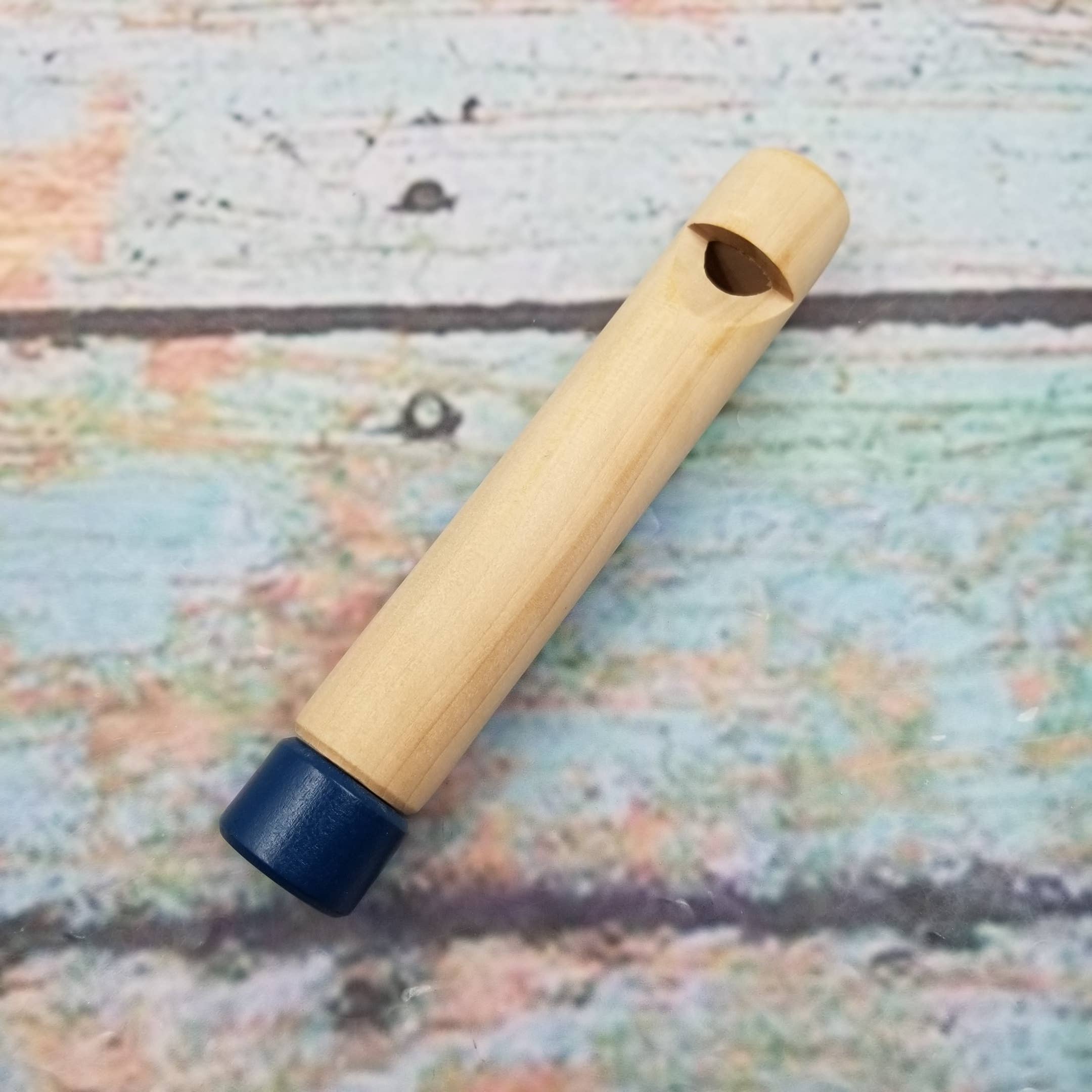 MIAS SHOP - Wholesale Classic Toy - Kids - Wooden Colored Short Flute Whistle Toy0