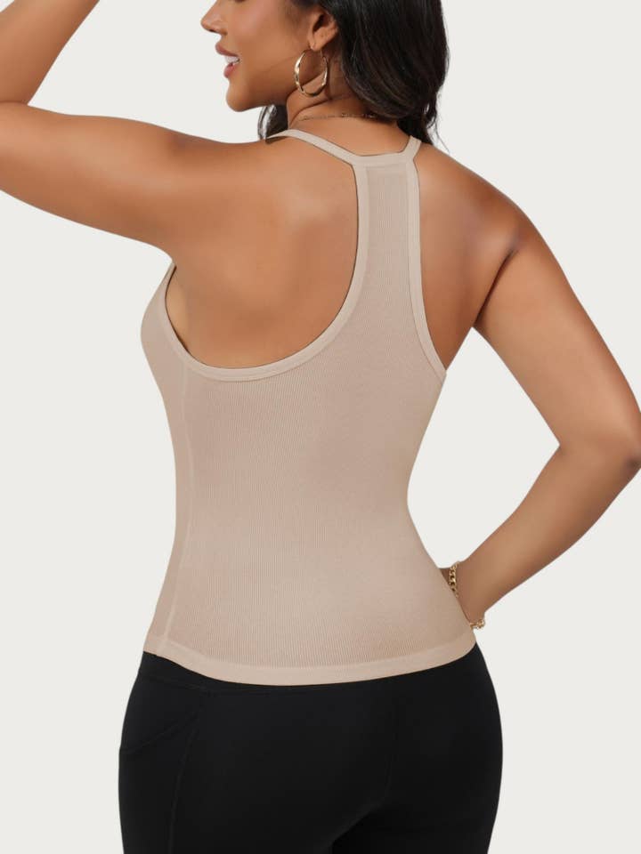 Anna Kaci Wholesale - Wholesale Tank Top - Women's - Women's V-Neck Tank Top with Spaghetti Straps43