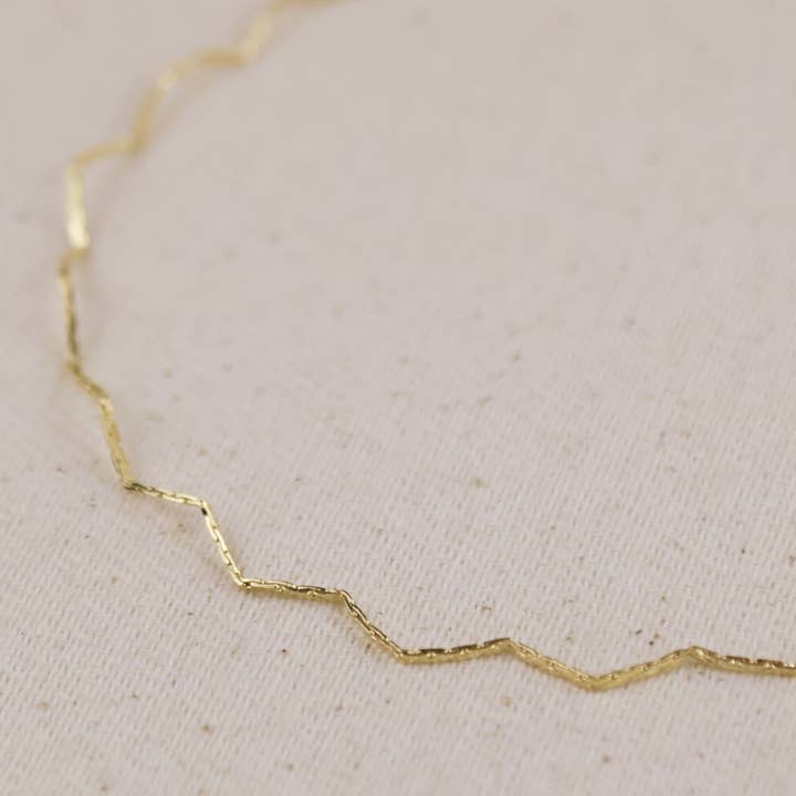 GoldFi - Wholesale Anklet - 18k Gold Filled Zig Zag Anklet4