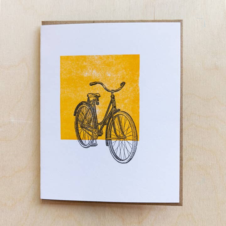 Bicycle Greeting Card for wholesale by Pretty Good Co.