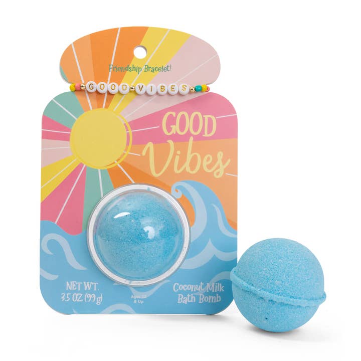Friendship Bracelet Bath Bomb - Good Vibes | Forever Young Collection for wholesale by Cait + Co