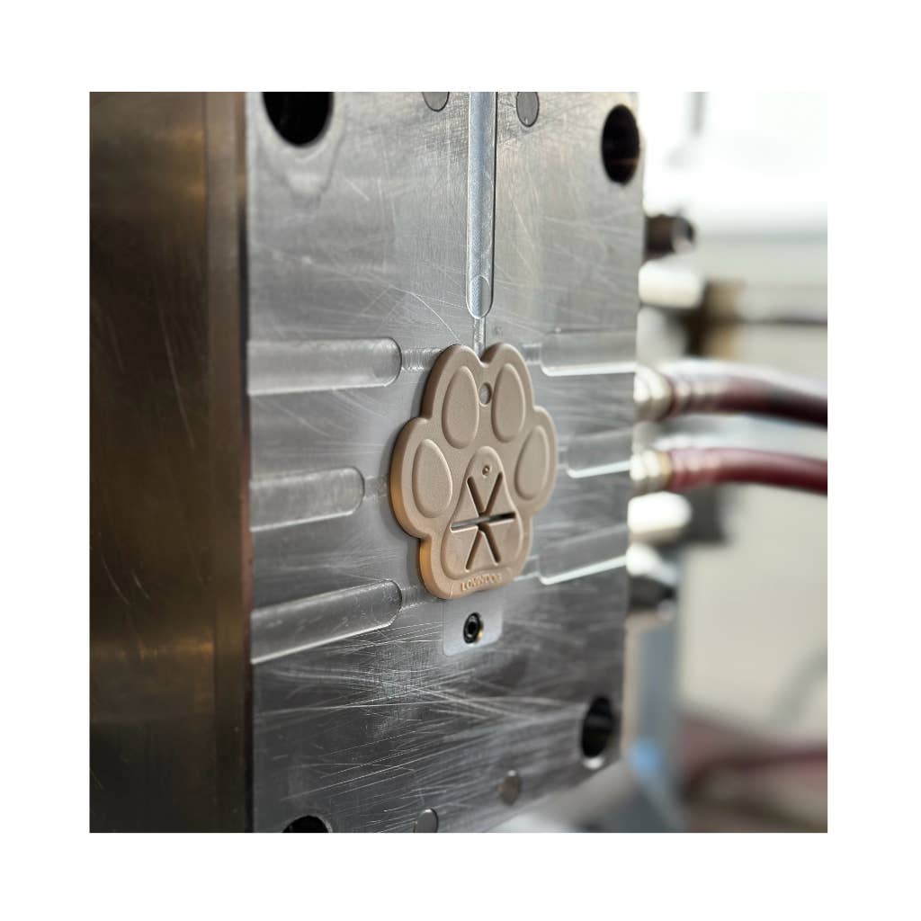 LOVIN'DOG - Vente Distributeur de sacs à déjections canines - Porte-sac à déjections en forme de patte coloris nude4