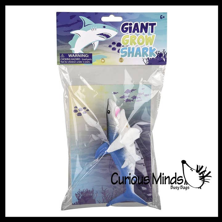 Curious Minds Toys - Wholesale Classic Toy - Kids - 1 Jumbo Grow a Shark in Water - Add Water and it Grows up t7